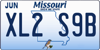 MO license plate XL2S9B