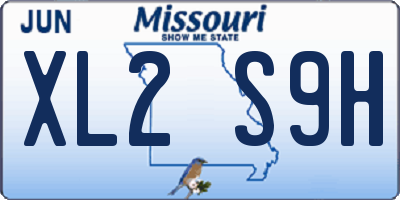 MO license plate XL2S9H