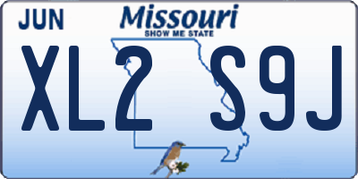 MO license plate XL2S9J