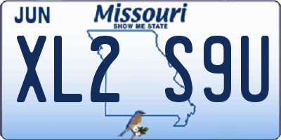 MO license plate XL2S9U