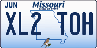 MO license plate XL2T0H