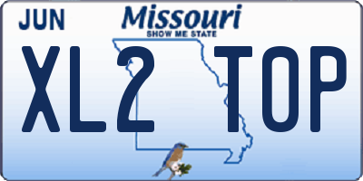 MO license plate XL2T0P