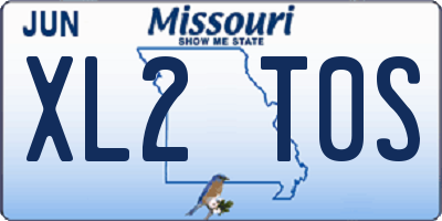 MO license plate XL2T0S