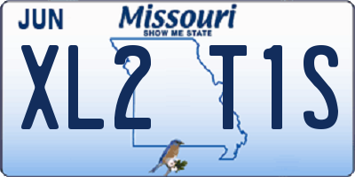 MO license plate XL2T1S