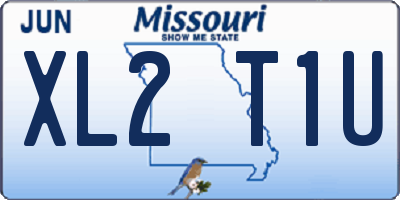 MO license plate XL2T1U