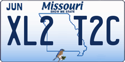 MO license plate XL2T2C