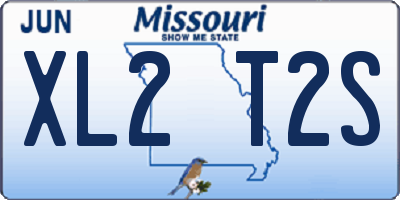 MO license plate XL2T2S