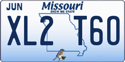 MO license plate XL2T6O