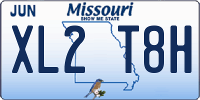 MO license plate XL2T8H
