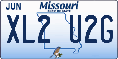 MO license plate XL2U2G