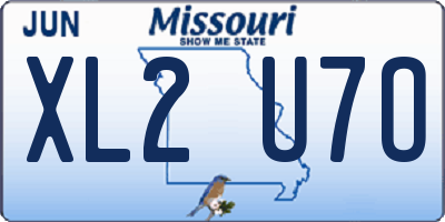 MO license plate XL2U7O