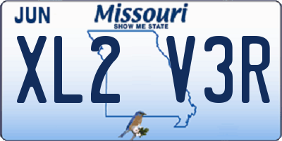 MO license plate XL2V3R