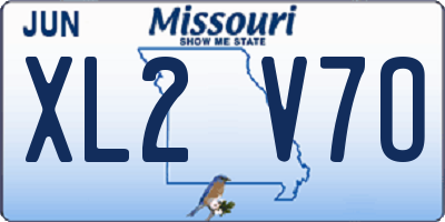 MO license plate XL2V7O