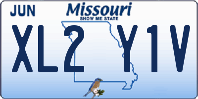 MO license plate XL2Y1V