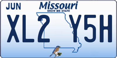 MO license plate XL2Y5H