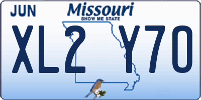 MO license plate XL2Y7O