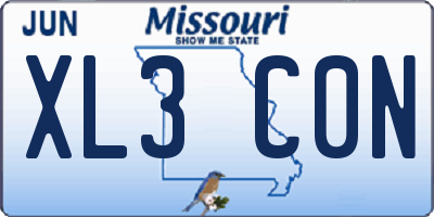 MO license plate XL3C0N