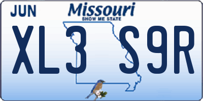 MO license plate XL3S9R