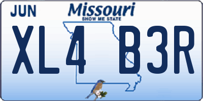 MO license plate XL4B3R