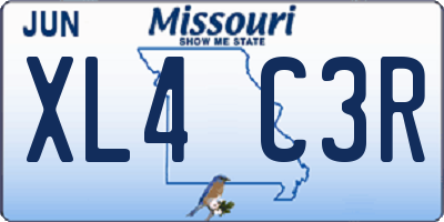 MO license plate XL4C3R