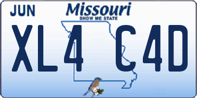 MO license plate XL4C4D