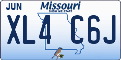 MO license plate XL4C6J
