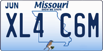 MO license plate XL4C6M