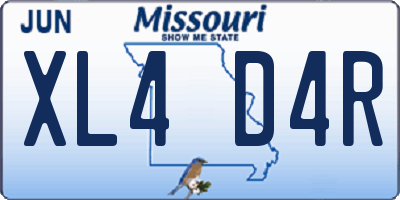 MO license plate XL4D4R