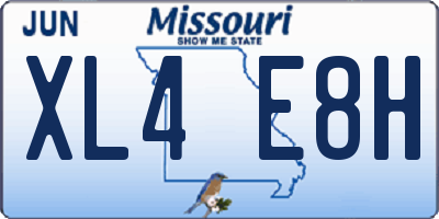 MO license plate XL4E8H