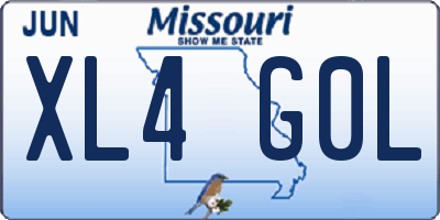 MO license plate XL4G0L