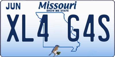 MO license plate XL4G4S