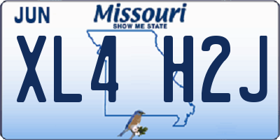 MO license plate XL4H2J