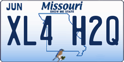 MO license plate XL4H2Q