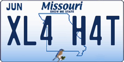 MO license plate XL4H4T