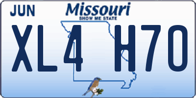 MO license plate XL4H7O
