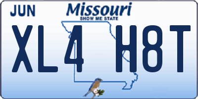 MO license plate XL4H8T