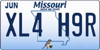 MO license plate XL4H9R
