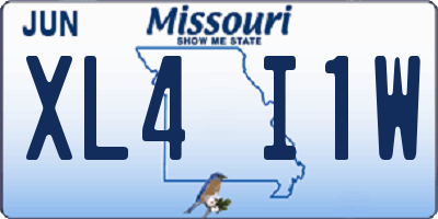 MO license plate XL4I1W