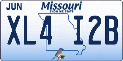 MO license plate XL4I2B