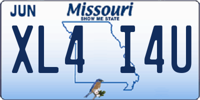 MO license plate XL4I4U