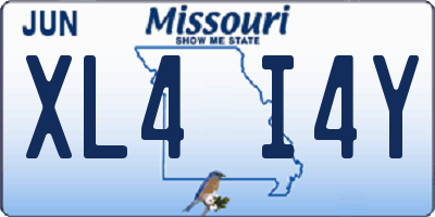 MO license plate XL4I4Y