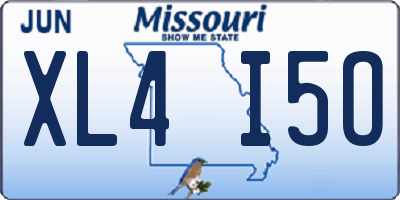 MO license plate XL4I5O