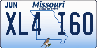 MO license plate XL4I6O