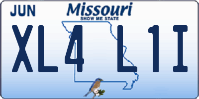 MO license plate XL4L1I