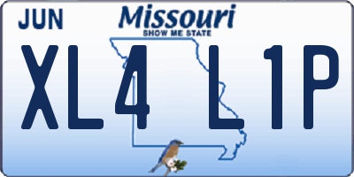 MO license plate XL4L1P