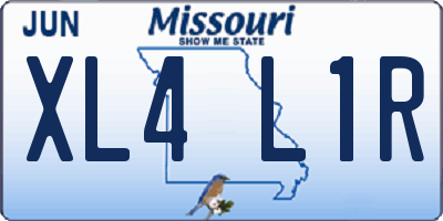 MO license plate XL4L1R