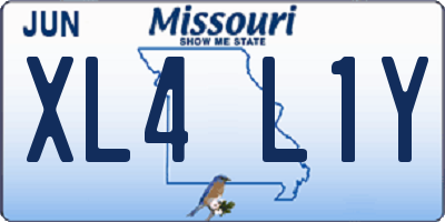 MO license plate XL4L1Y
