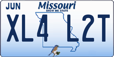 MO license plate XL4L2T