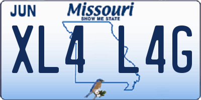 MO license plate XL4L4G