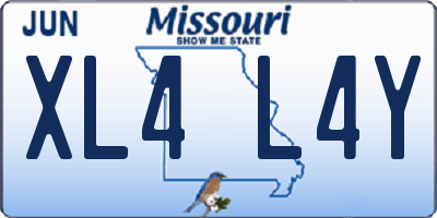 MO license plate XL4L4Y